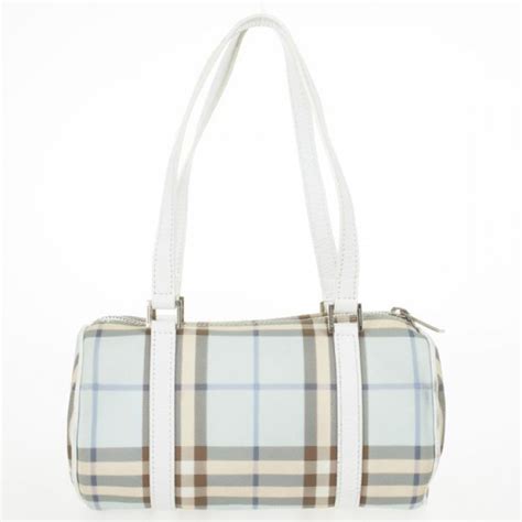 burberry blue nova check lola barrel bag|Bags .